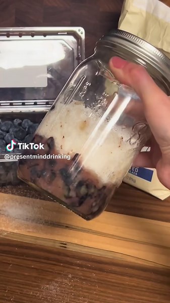 Blueberry Lemon Verbena Shrub Recipe Process