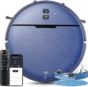 iMartine 2 in 1 Mopping and Vacuuming Robot, Robot Vacuum and Mop Combo Compatible with WiFi/App, Robotic Vacuum Cleaner Self-Charging, Slim, Ideal for Pet Family, Hard Floor, Hair, Low Pile Carpet