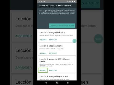 Lector de pantalla rdn 95 screen reader para Android