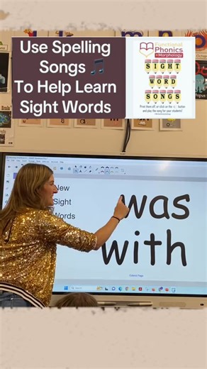 Spelling Songs Work Part 20! After mapping the word, teach a catchy song to go with it! #was #mrssmithscatchysongs #spelling #handwriting #learnenglish #english #learnenglishdaily #kindergartenteacher #kindergarten #functionalphonics | Mrssmithscatchysongs