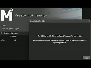 How to Fix Frosty Mod SDK Profile Error - Need For Speed Payback/Unbound