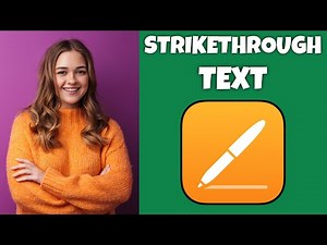 How To Strikethrough Text In Pages | Step By Step Guide - Pages Tutorial