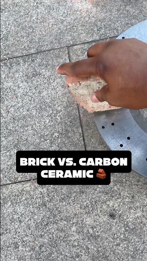 BRICK vs Carbon Ceramic Brake Rotor: Extreme Scratch Test! 🤯🛑