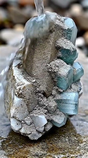 RÉSULTAT ÉTONNANT : Des CRISTAUX BLEUS cachés dans cette Roche géante ✨