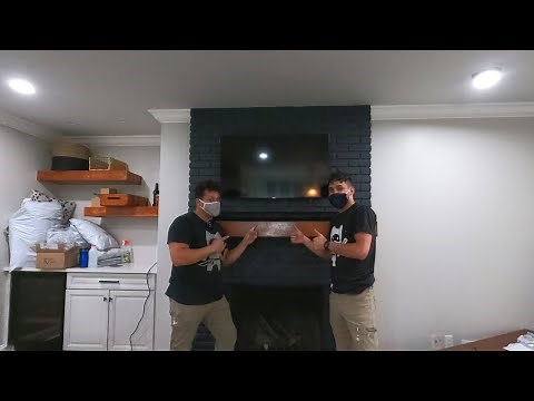How to install TV above BRICK Fireplace STEP by STEP