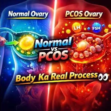 “Normal Ovary vs PCOS Ovary – Body Ka Real Process 👀 | PCOS Explained”