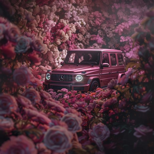 Every valentine deserves roses and off-road power.​ 📸 IG: guentermerk​ #MercedesBenz #GClass | Mercedes-Benz USA