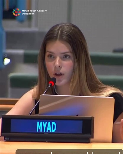 McGill Youth Advisory Delegation (MYAD) on Instagram: "Attention please… Laia Charles Saigne, Ad Hoc Officer, recently delivered an oral intervention on behalf of MYAD! 🧡 She spoke at the Intergovernmental Negotiating Committee on the United Nations Framework Convention on International Tax Cooperation - Fourth Session. 🇺🇳 We are so proud of Laia, and fellow delegates, Rio, Joshua, and Lawrence, for writing the oral statement as a team. This is not the end… stay tuned for tomorrow for more MY