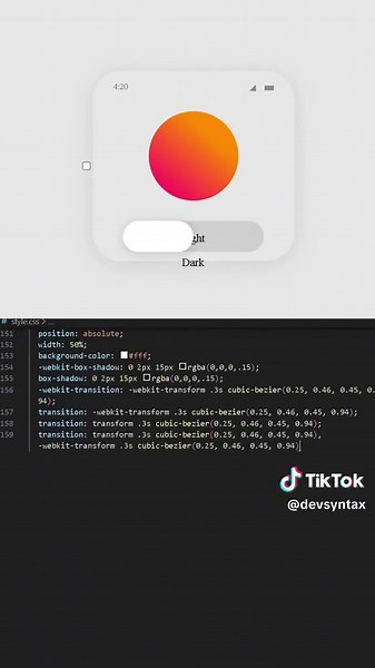 botão sol/lua #software #softwareengineer #softwaredeveloper #programacion #button