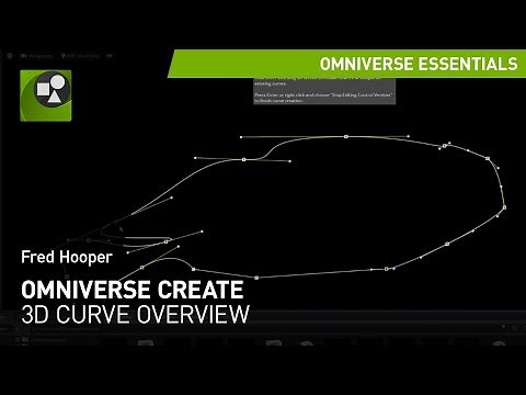 USD 3d Curve Authoring in NVIDIA Omniverse USD Composer