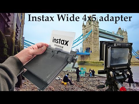 I made a 3d printed Instax wide adapter for my 4x5 camera.