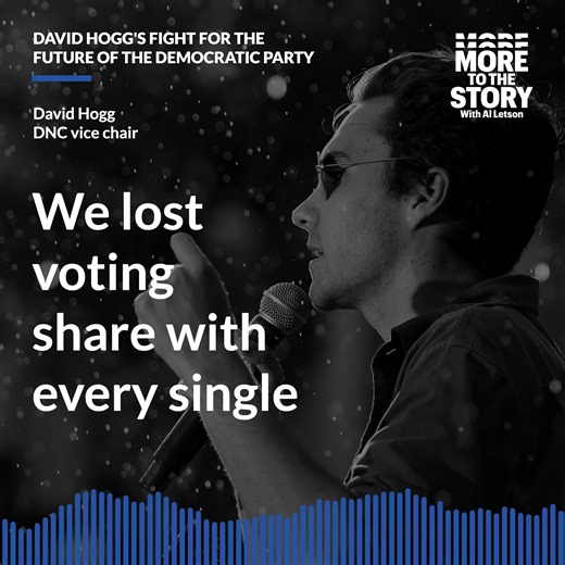 10K views · 275 reactions | Why could gun control activist David Hogg get ousted as a vice chair of the Democratic National Committee next week? If you ask him, it’s because of his efforts to recruit younger candidates to challenge Democratic incumbents around the US. On this week's More To The Story, our friends at Reveal talk with Hogg about the future of the party—and rattling the establishment: https://tinyurl.com/yc6k33aj | Mother Jones | Facebook