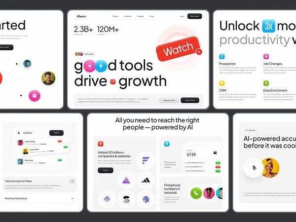 Website for AI-powered lead generation and data enrichment