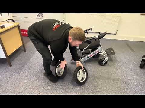 The best lightweight folding electric wheelchair? with removable motors. LITH-TECH SMART CHAIR PRO