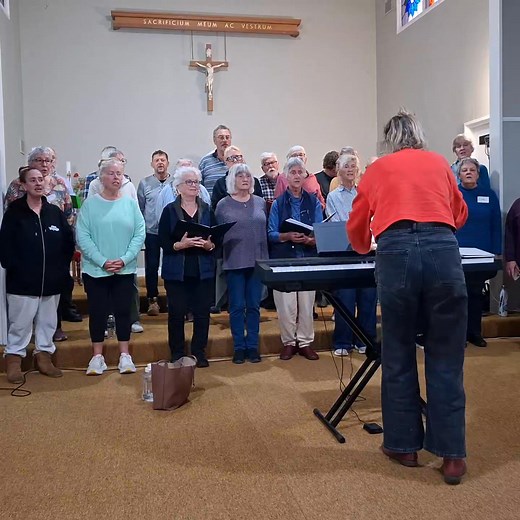 The Maryknoll Fire Choir, under the expert direction of the very gifted Clancye Milne, aka Clance Marina or Mum, gears up for Saturday's End of Year Concert, with a sneak preview from rehearsal, tonight. Come and enjoy 'Runaway', this beautiful song of The Corrs, in its full glory, plus the rest of the wonderful program on Saturday, from 2pm, Holy Family Church, Maryknoll. $5 Entry, plus our big raffle, and our sumptuous afternoon tea. | The Maryknoll Fire Choir