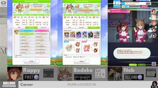 BALLOONVITATIONAL - UG RANK UMAMUSUME SHOWMATCH ft. Rappy, Neb, Bodoke - HIGHEST RATING WINS