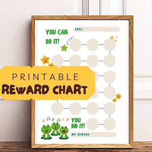 Frog Reward Chart: Kids Behavior & Potty Training (printable) - Etsy
