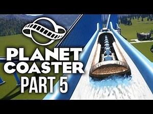 Planet Coaster Gameplay Walkthrough Part 5 - CRAZY LOG FLUME BUILD (Water Log Ride)