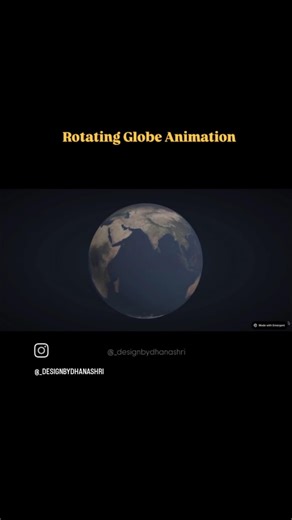 Realistic 3D rotating globe using Emergent