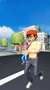 Running with bigger and bigger baby Tani in Scary Teacher 3D #viral #short @MR cartoon | MR cartoon