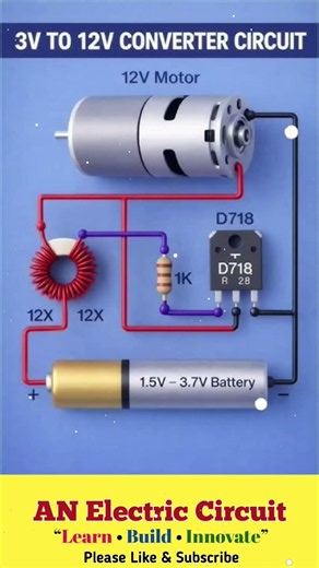 3V To 12V Converter Circuit| #trending #electricalindia #viral #electrical #electronic