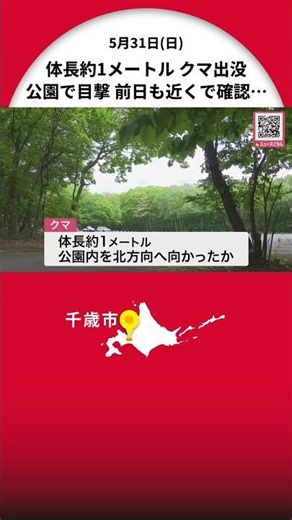 [Bear in Park] A woman walking her dog spotted a bear about 1 meter long in a "soccer field"... I...