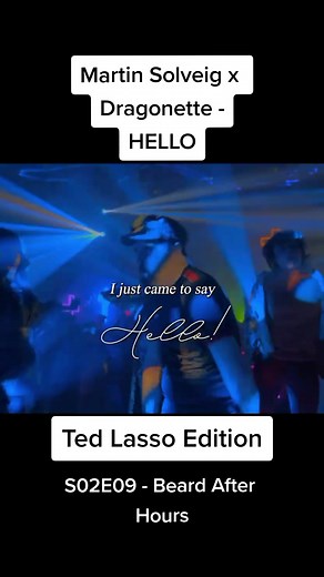 #tedlasso #tedlassoappletv #tedlassoseason2 #tedlassoseason3 #afcrichmond #richmond #beard #beardafterhours #lyricsvideo #lyrics #foryou #dragonettemartinsolveig #hello #dance #party #martinsolveig