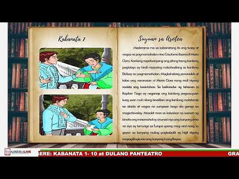 GRADE 9 FILIPINO QUARTER 4 WEEK 2 - NOLI ME TANGERE KABANATA 1 10 at DULANG PANTEATRO