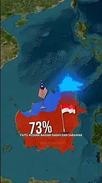 How Crazy is Borneo Island Divided into 3 Countries? #borneo #geogenius