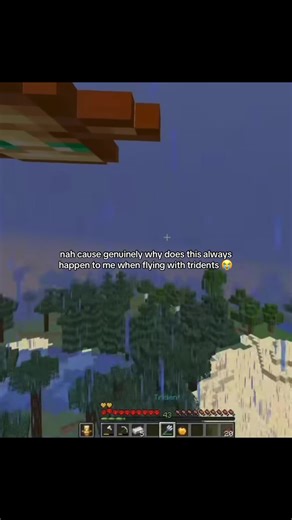 Minecraft Trident Flying Fails