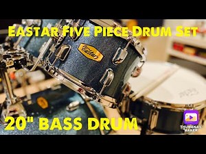 EASTAR DRUM SET (20” bass drum model) EDS580