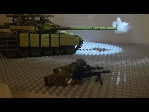 Lego tank battle stop motion (14 fps)