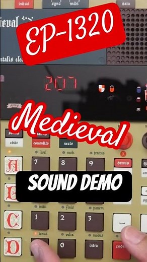 Medieval Sounds on EP-1320 sampler from Teenage Engineering - inspired, historic, even horrific!