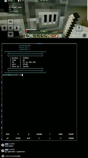 GonziniXV vs Minecraft Server in Live | BEST BOTNET | SHOWCASE POWER | BUY DDOS | CHEAP C2 | MCPE |