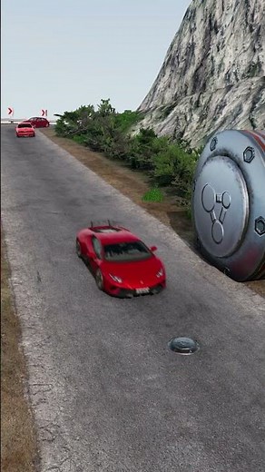 Cars vs Bollard Crash Test – BeamNG.drive🚗💥
