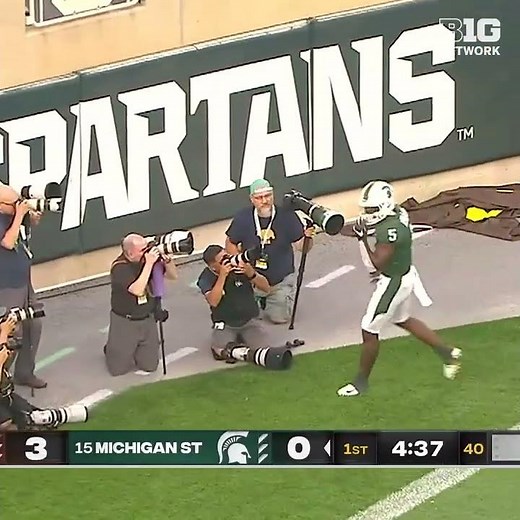 Michigan State WR Germie Bernard TD vs. Western Michigan | Big Ten Football