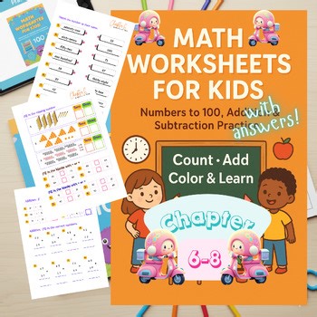 Math Worksheets for Kids, Numbers to 100, Printable PDF