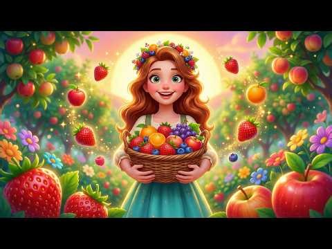 Luna’s Little Fruit Parade 🍎🍌 | 3D Cartoon Song for Kids | Learning Fruits & Colors