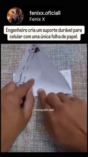 How to make a phone stand with JUST 1 sheet of paper! 📄💡