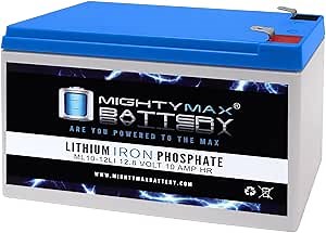 Mighty Max Battery 12V 10AH Lithium Replacement Battery for Sports Tutor Tennis