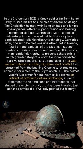 This ancient Greek helmet found in Ukraine tells a story of trade, war, and battlefield innovation. | Ancient Records