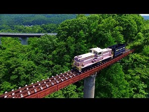 旧三井芦別鉄道炭山川橋梁 【空撮】2017.7月