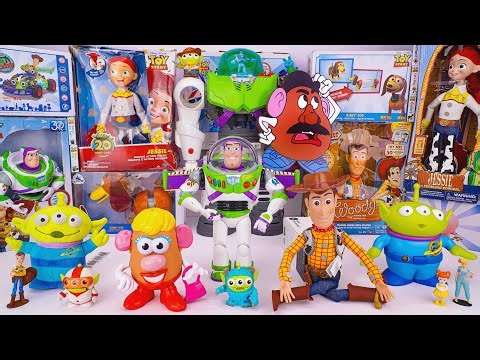 Box filled with Toy Story Collection | Toy Story Woody & Buzz Lightyear & Head Potato & Aliens 👨‍🚀🚀