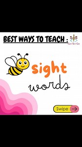 ✨Teaching sight words doesn’t have to be boring!✨In this reel, I’m sharing the best decoding methods to help children learn sight words in a fun, effective, and stress-free way. 💡📚These strategies not only build fluency but also boost reading confidence. 🚀👩‍🏫 Want to make sight word learning easy for your kids? Watch till the end and try these techniques today! #Phonics #phonicsteacher #English | Get set go