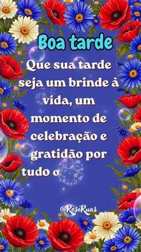 Boa Tarde! Linda mensagem pra você! #boatarde #mensagemboatarde