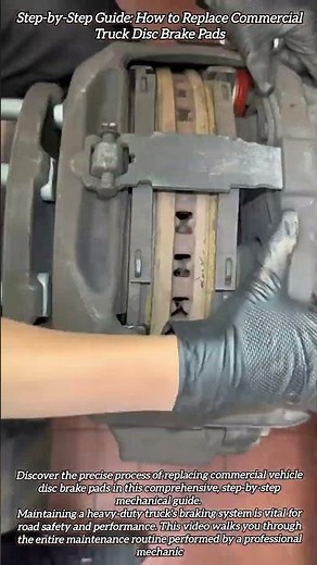 Step-by-Step Guide: How to Replace Commercial Truck Disc Brake Pads #shorts #mechanic #automobile