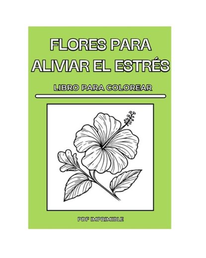 Flower Coloring Book to Relieve Stress - Etsy