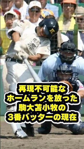 再現不可能なHRを放った駒大苫小牧の3番バッターの現在 #甲子園 #野球 #高校野球