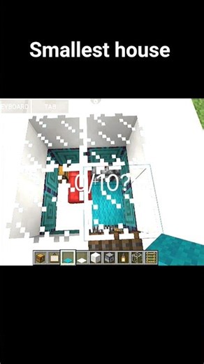 smallest house in Minecraft 🤯#minecraft