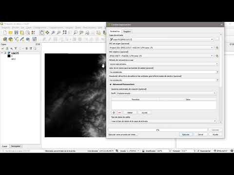 Reproyectar una capa ráster en QGIS